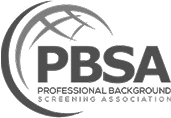 PBSA logo for Professional Background Screening Association