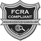 FCRA compliant badge for background screening services